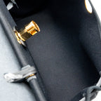 HERMES HERBAG 31 ZIP BAG CANVAS/ CACHE HUNTER LEATHER BLACK GHW