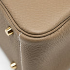 Hermes Mini Lindy II Clemence Etoupe GHW