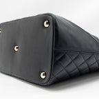 Chanel Cambon Ligne Tote Bag Calfskin/Patent Black SHW