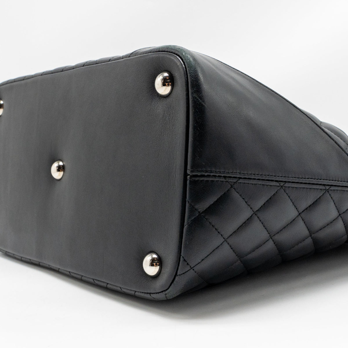 Chanel Cambon Ligne Tote Bag Calfskin/Patent Black SHW