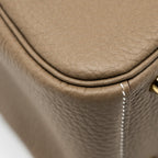 Hermes Mini Lindy II Clemence Etoupe GHW