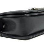 CHANEL SMALL BOY BAG CAVIAR BLACK RUTHENIUM HARDWARE (MICROCHIP)