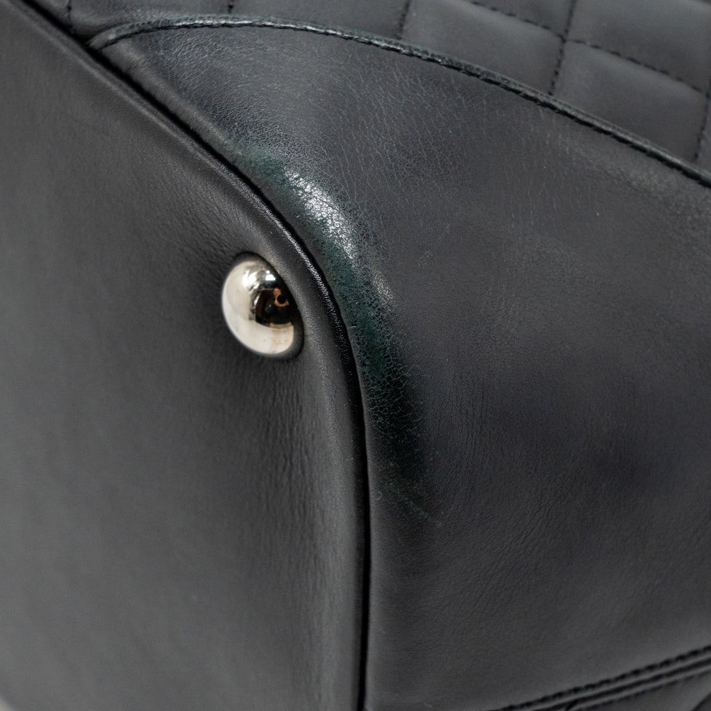 Chanel Cambon Ligne Tote Bag Calfskin/Patent Black SHW