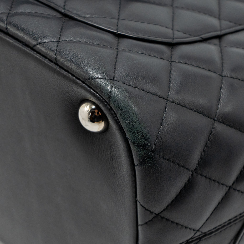 Chanel Cambon Ligne Tote Bag Calfskin/Patent Black SHW
