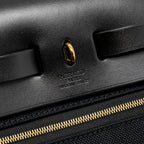 HERMES HERBAG 31 ZIP BAG CANVAS/ CACHE HUNTER LEATHER BLACK GHW