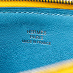 Hermes Atout 20 Pouch Evercolor Yellow/Blue SHW