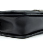 CHANEL MEDIUM BOY BAG LAMBSKIN BLACK RUTHENIUM SLIVER HARDWARE