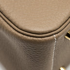 Hermes Mini Lindy II Clemence Etoupe GHW