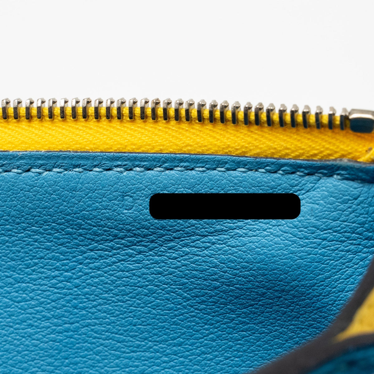 Hermes Atout 20 Pouch Evercolor Yellow/Blue SHW