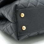 CHANEL CAVIAR QUILTED MINI COCO HANDLE FLAP BAG
