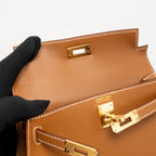 Hermes Mini Kelly II Epsom Gold GHW