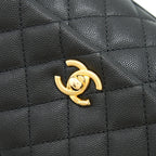 CHANEL CAVIAR QUILTED MINI COCO HANDLE FLAP BAG
