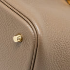 Hermes Picotin 22 Lock Bag Clemence Etoupe GHW