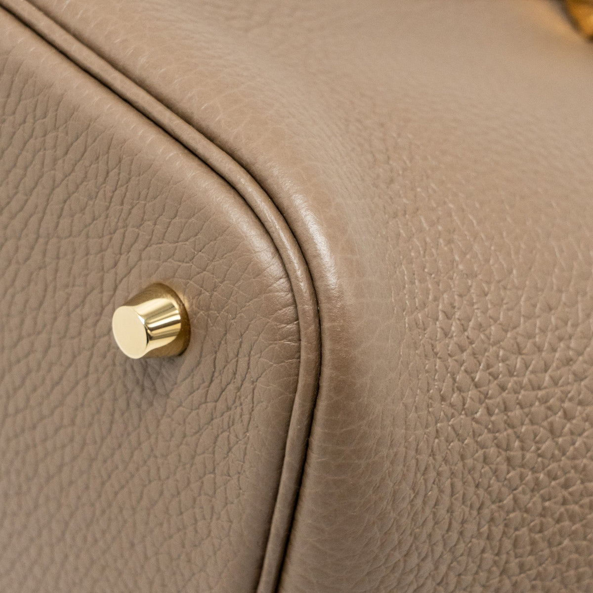 Hermes Picotin 22 Lock Bag Clemence Etoupe GHW