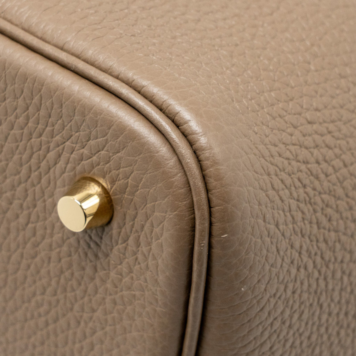 Hermes Picotin 22 Lock Bag Clemence Etoupe GHW