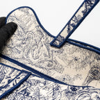 DIOR MEDIUM SADDLE BAG TOILE DE JOUY BLUE GHW