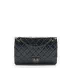 CHANEL 2.55 226 REISSUE AGED CALFSKIN SO BLACK