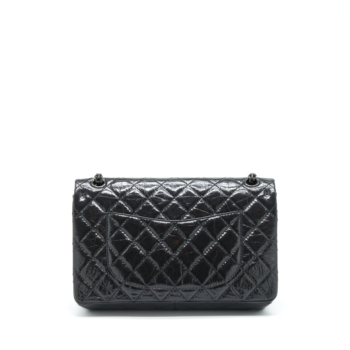 CHANEL 2.55 226 REISSUE AGED CALFSKIN SO BLACK