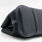 HERMES GARDEN PARTY 30 CANVAS/NEGONDA BLACK/BLUE INDIGO SHW
