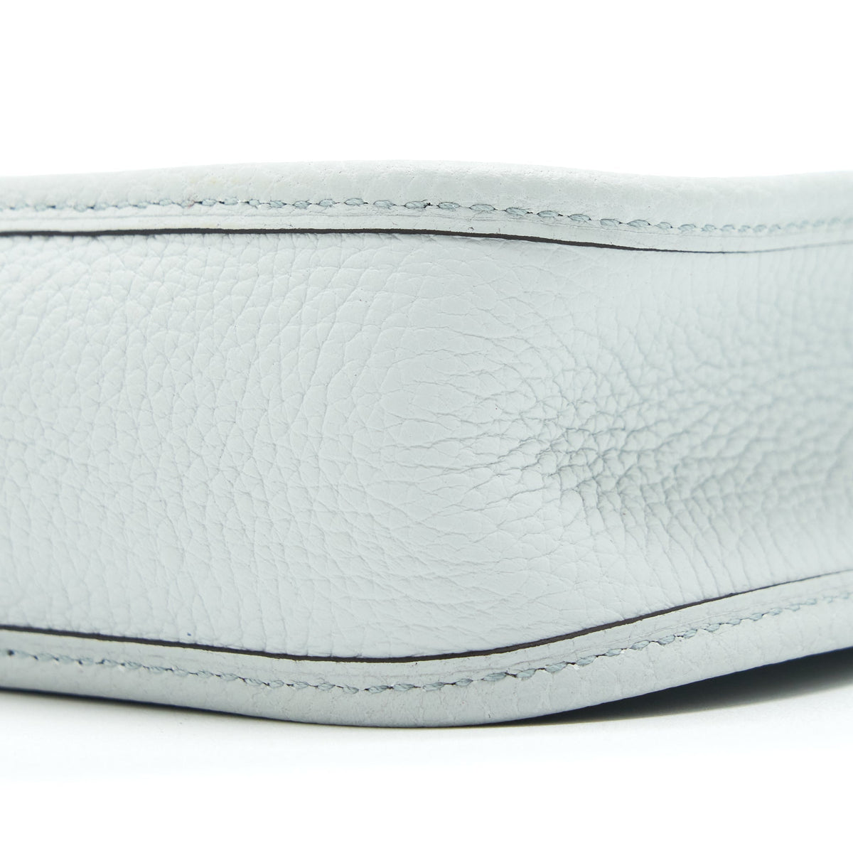 Hermes Mini Evelyne Clemence Bleu Pale/ Bleu Indigo SHW