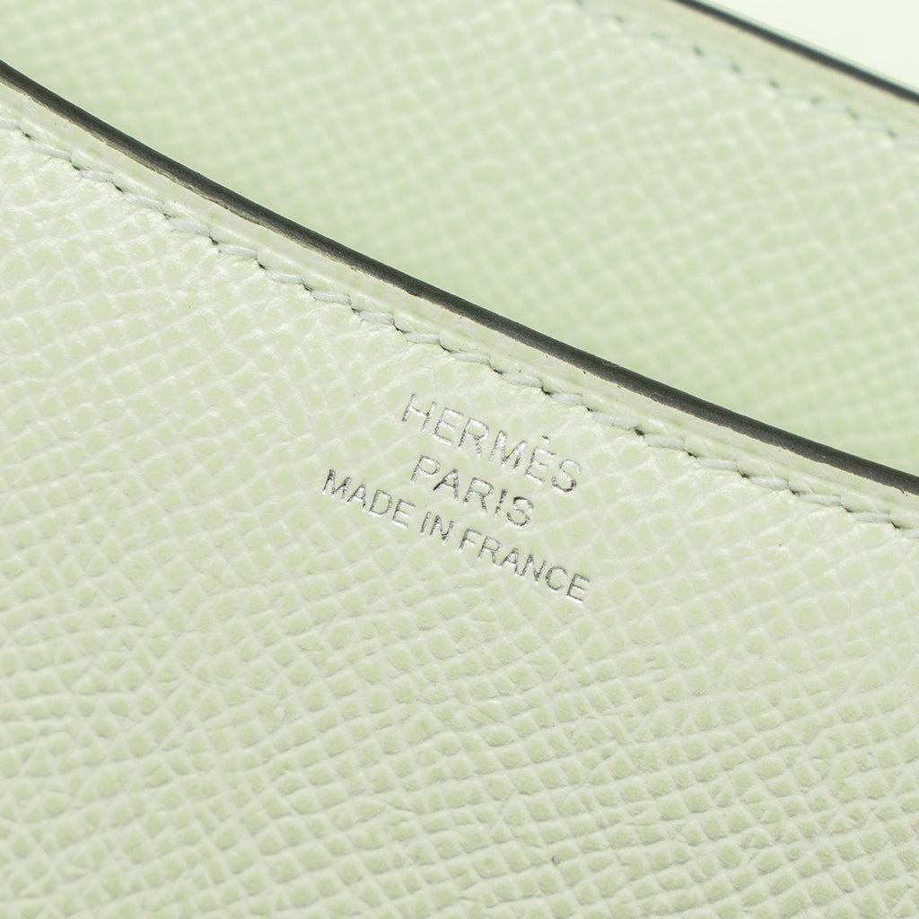 Hermes Mini Constance Epsom Vert Fizz SHW (New Version)