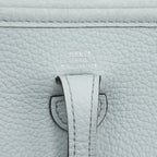 Hermes Mini Evelyne Clemence Bleu Pale/ Bleu Indigo SHW