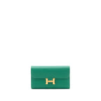 Hermes Constance Long Wallet Epsom Green GHW