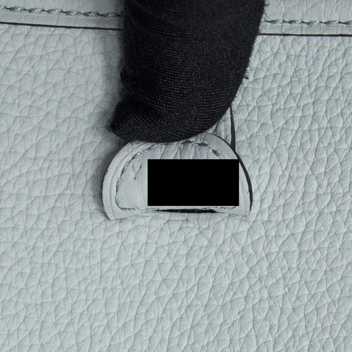 Hermes Mini Evelyne Clemence Bleu Pale/ Bleu Indigo SHW