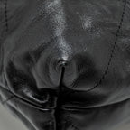 CHANEL MEDIUM 22 SHINY CALFSKIN BLACK SHW (MICROCHIP)