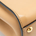 FENDI MINI PEEKABOO CALFSKIN BEIGE GHW