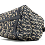 DIOR VINTAGE BOWLING BAG BLUE OBLIQUE CANVAS SHW