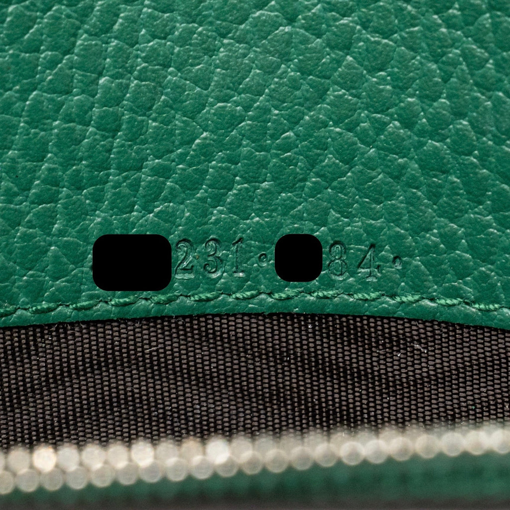 GUCCI MINI DIONYSUS WALLET ON CHAIN CALFSKIN GREEN MULTICOLOUR HARDWARE