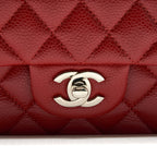 CHANEL MEDIUM CLASSIC DOUBLE FLAP CAVIAR RED SHW