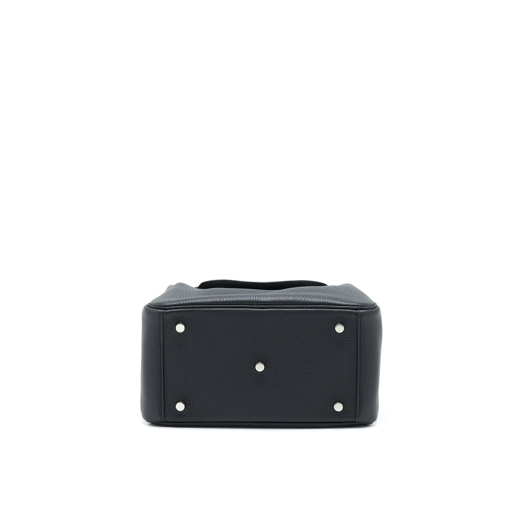 Hermes Lindy 26 Clemence Black SHW With An Extra Twilly
