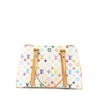 LOUIS VUITTON AURELIA SHOULDER BAG WHITE MULTICOLOUR MONOGRAM CANVAS GHW