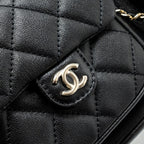 CHANEL 23A TRIPLE PACK BACKPACK CALFSKIN BLACK LGHW (MICROCHIP)