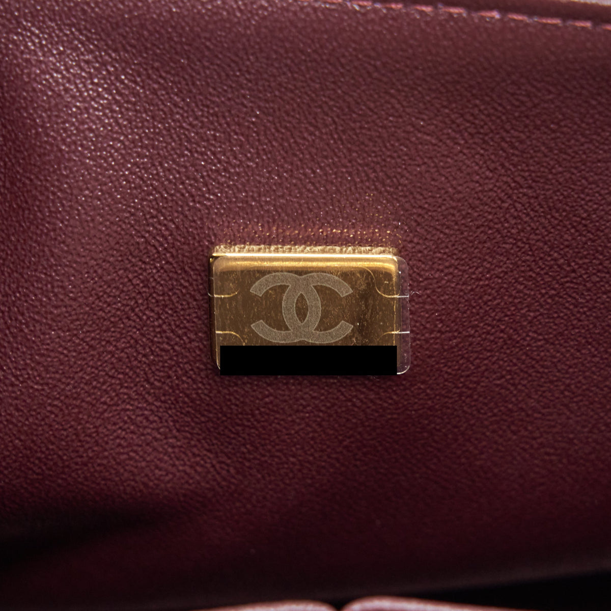 CHANEL SMALL CLASSIC DOUBLE FLAP BAG CAVIAR BLACK GHW (MICROCHIP)