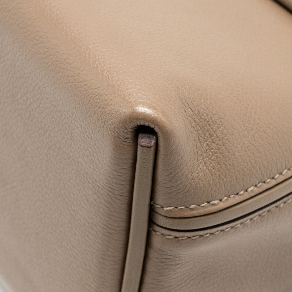 Hermes Mini 24/24 2424-21 Bag Evercolor/Swift Etoupe GHW