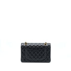 CHANEL SMALL CLASSIC FLAP BAG CAVIAR BLACK GHW(MICROCHIP)