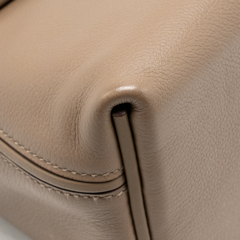 Hermes Mini 24/24 2424-21 Bag Evercolor/Swift Etoupe GHW