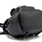 CHANEL MINI DUMA BACKPACK LAMBSKIN BLACK LGHW (MICROCHIP)