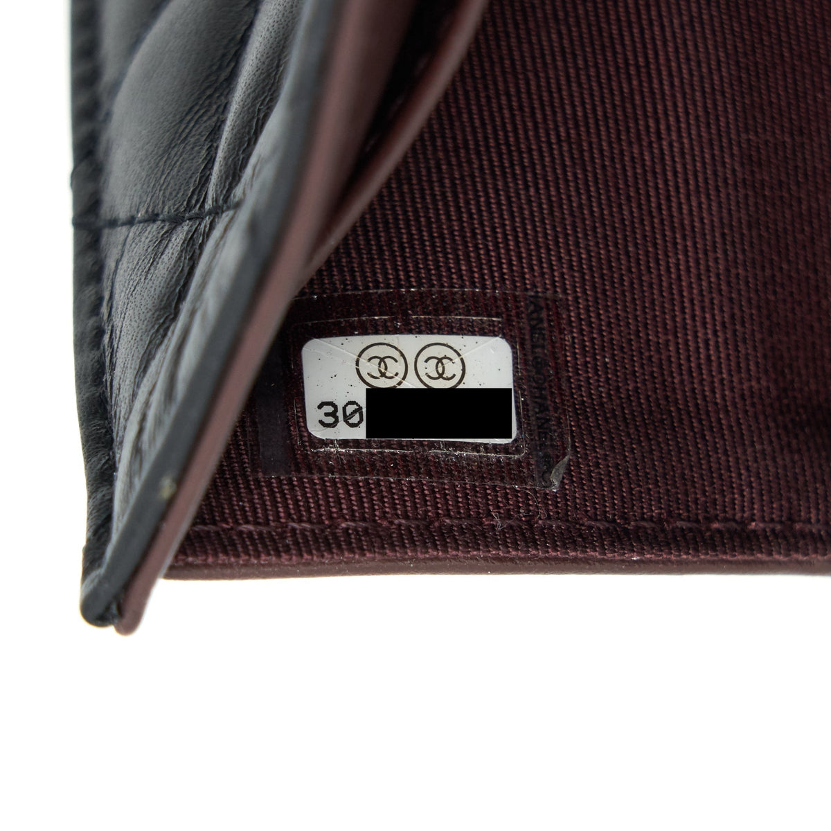 CHANEL 2.55 SMALL COMPACT WALLET BLACK GHW