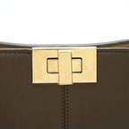 FENDI PEEKABOO X-LITE MEDIUM BROWN WITH AN EXTRA SHOULDER STRAP