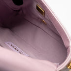 CHANEL 21K MY PERFECT MINI FLAP BAG CAVIAR IRIDESCENT PINK GHW (MICROCHIP)