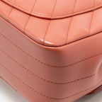 Chanel Mini Rectangular Flap Bag Lambskin Dark Pink LGHW