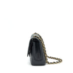 CHANEL CLASSIC JUMBO DOUBLE FLAP BAG CAVIAR BLACK LGHW