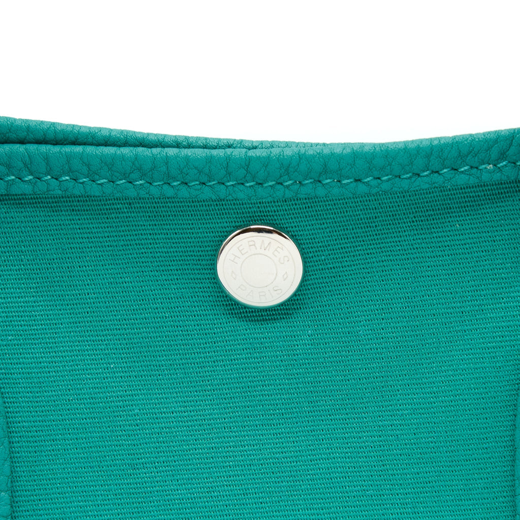 Hermes Garden Party 30 Canvas/Negonda Green SHW