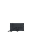 DIOR SADDLE WALLET WITH CHAIN CALFSKIN SO BLACK