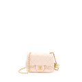 CHANEL PEARL CRUSH MINI SQUARE LAMBSKIN LIGHT BEIGE BRUSHED GHW(MICROCHIP)