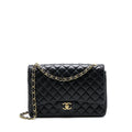 CHANEL MAXI CLASSIC DOUBLE FLAP BAG LAMBSKIN BLACK GHW